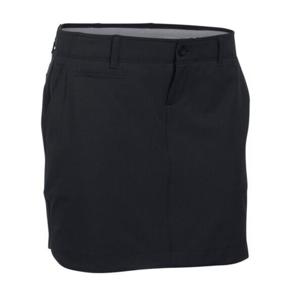 UA Women's Links Woven Black Golf Skort Size 10 - Picture 3 of 8